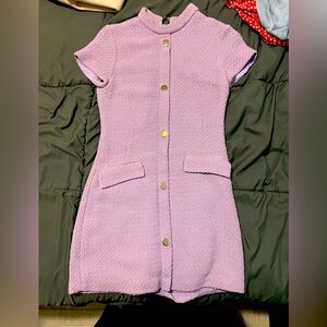 Lilac tweed Zara dress size S
